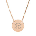 Fountain of Youth Motif Circle Necklace (Engraving)