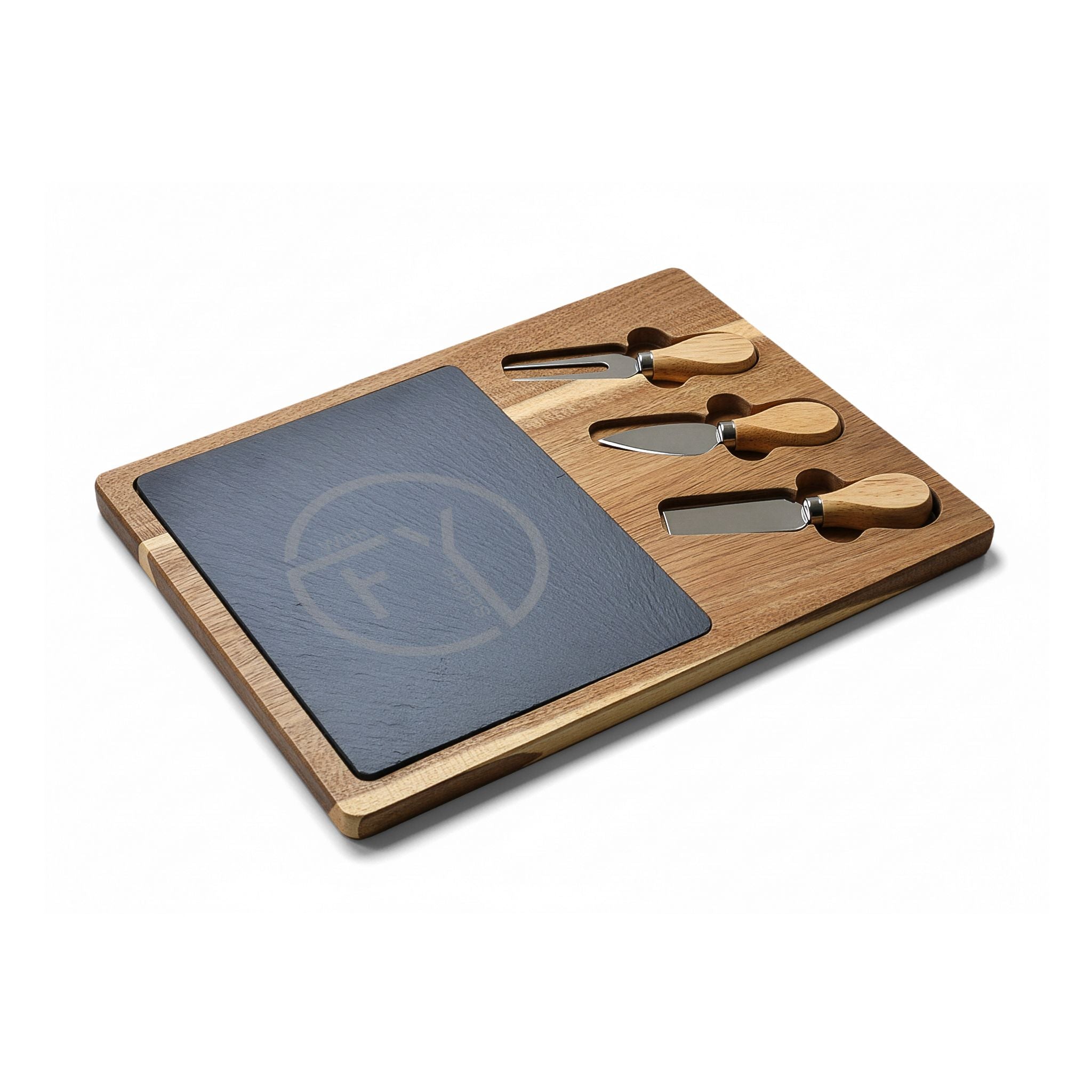 Engraved Charcuterie Board — "Reverse or Prevent Aging Logo" Design